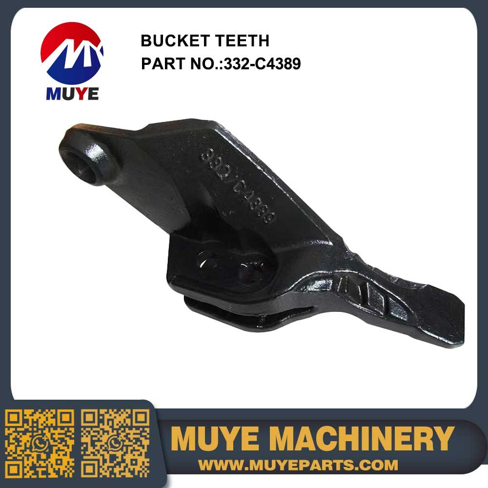 Bucket Teeth 332C4389 MUYE JCB Excavator Alloy Cast Heavy Duty Bucket Tooth Adapter