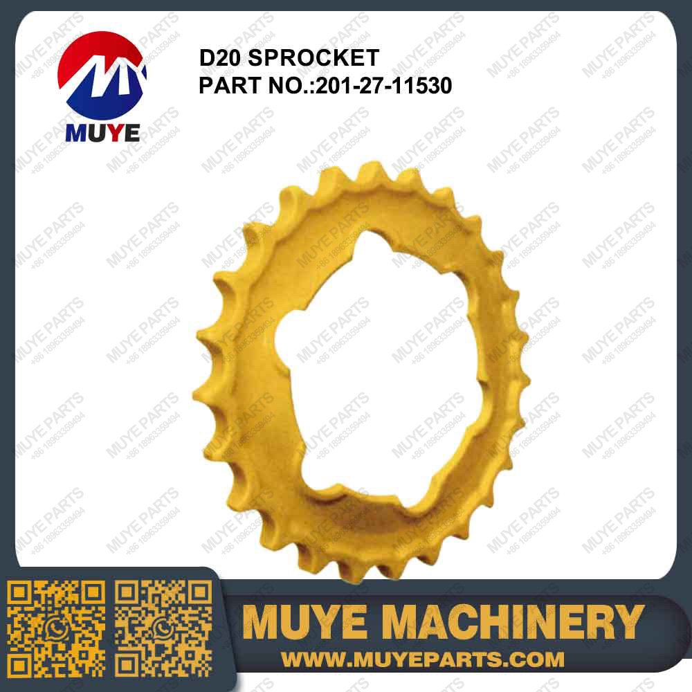 Komatsu D20 Sprocket 201-27-11530 | Interchangeable OEM Drive Sprocket For Komatsu D20 Bulldozer MUYE Aftermarket Parts