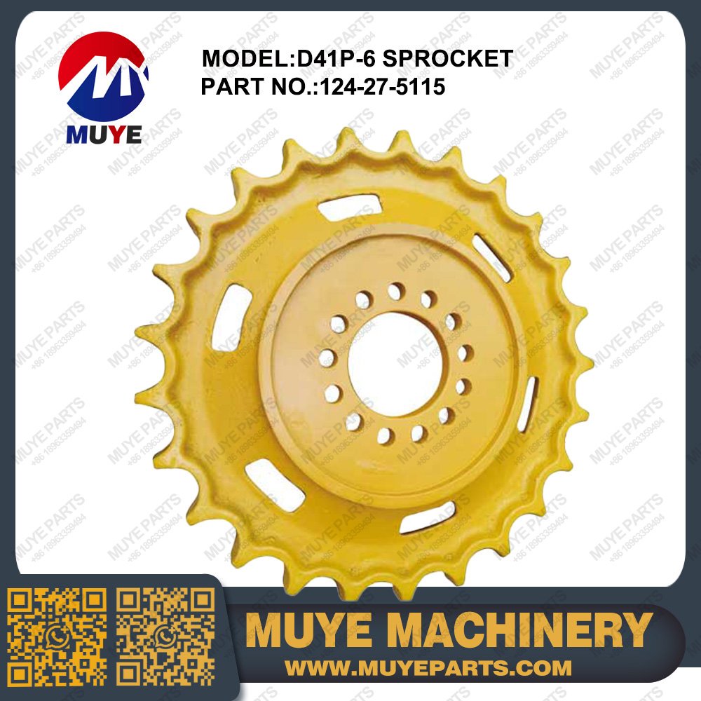 Komatsu D41P-6 Dozer Drive Sprocket 124-27-5115 | Interchangeable OEM Track Sprocket For Komatsu D41P-6 Bulldozer MUYE Aftermarket Parts