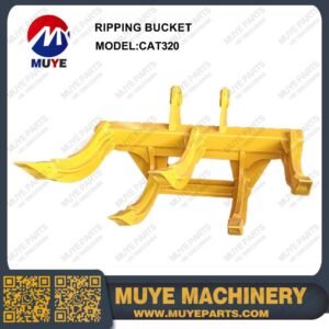 CAT320 Ripping Bucket MUYE Caterpillar CAT320 Excavator Heavy Duty Rock & Stump Ripping Bucket Attachment