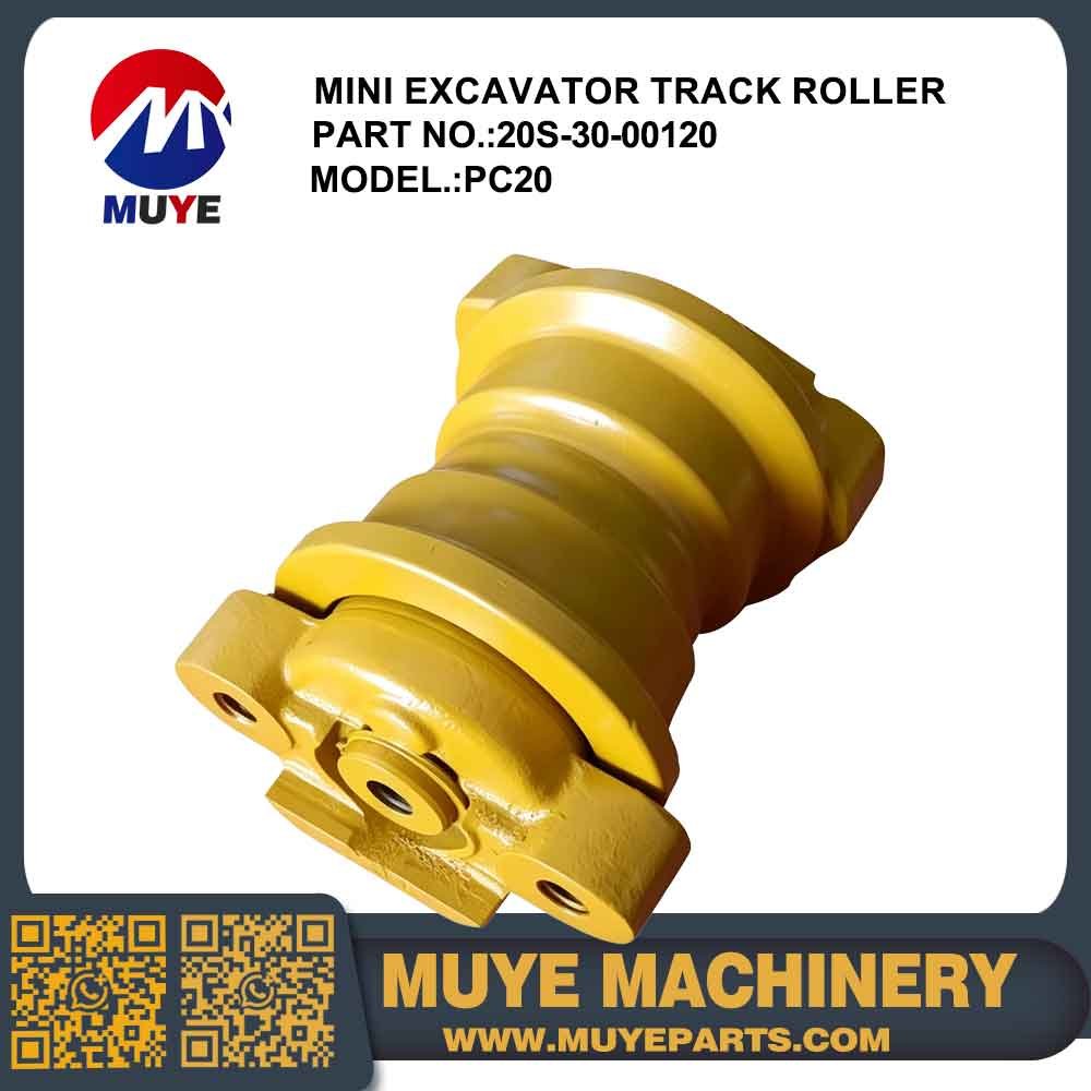 Track Roller 20S-3000120 MUYE Komatsu PC20 Mini Excavator Forged Bottom Track Roller