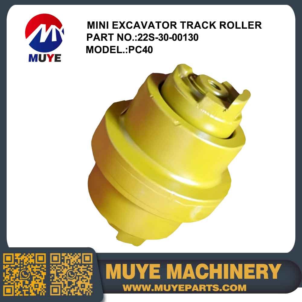 Track Roller 22S-3000130 MUYE Komatsu PC40 Mini Excavator Forged Bottom Track Roller