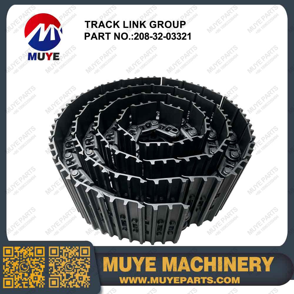PC400 Track Link Group 208-32-03321 Aftermarket Track Chain for Komatsu PC400 PC400-6 PC400-7 PC400-8 Excavator | MUYE Machinery