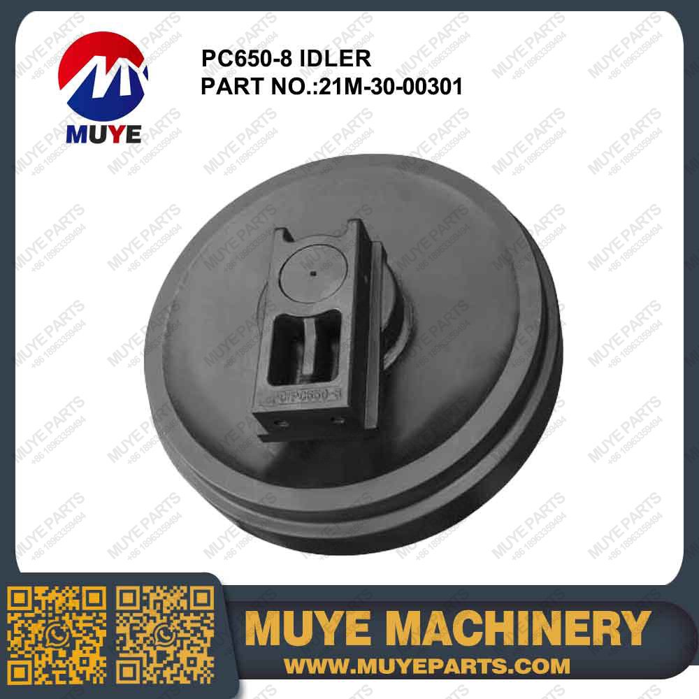 Komatsu PC650-8 Track Idler Wheel 21M-30-00301 | Interchangeable OEM Front Tension Guide Idler For Komatsu PC650-8 Mining Excavator MUYE Aftermarket Parts
