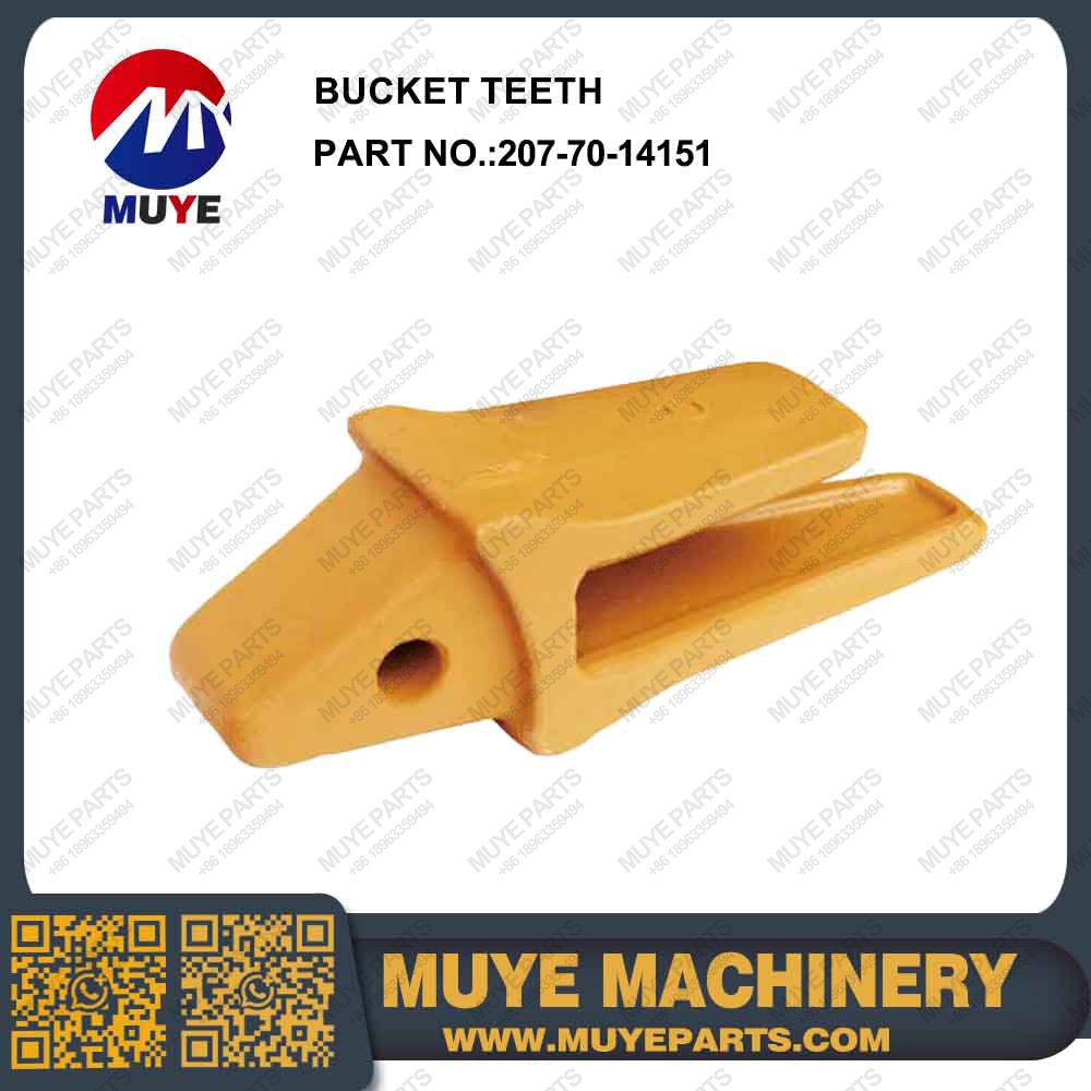 MUYE 207-70-14151 Bucket Teeth Aftermarket Excavator Digging Tooth