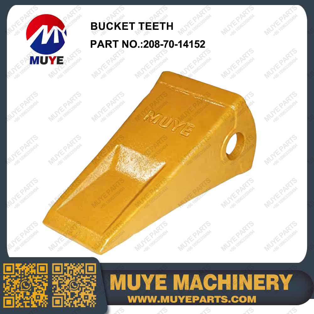 MUYE 208-70-14152 Bucket Teeth Aftermarket Excavator Digging Tooth