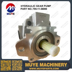 Hydraulic Gear Pump 705-11-36000 | Interchangeable OEM Hydraulic Gear Pump For Komatsu Construction Machinery MUYE Aftermarket Parts