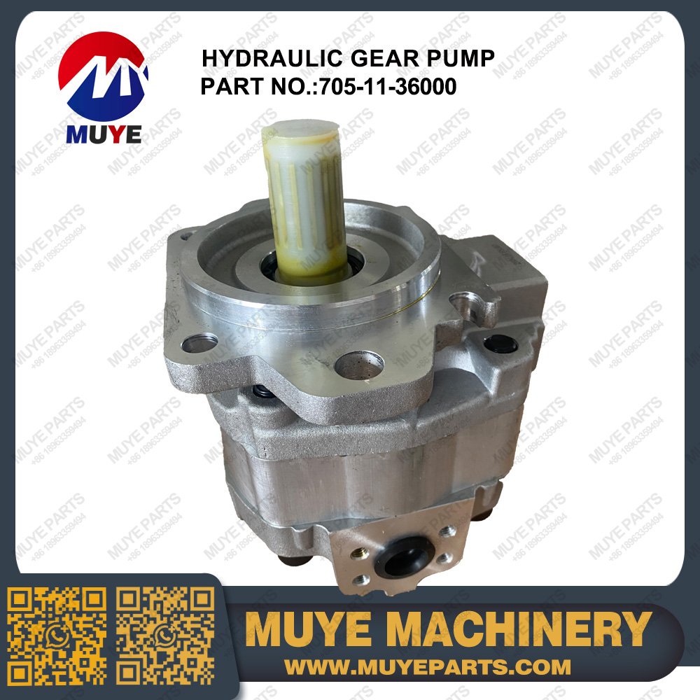Hydraulic Gear Pump 705-11-36000 | Interchangeable OEM Hydraulic Gear Pump For Komatsu Construction Machinery MUYE Aftermarket Parts - 图片 3