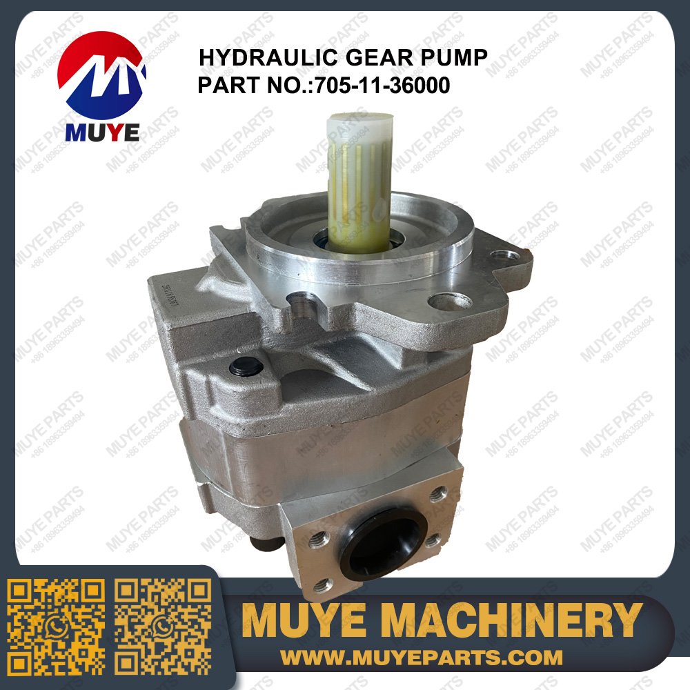 Hydraulic Gear Pump 705-11-36000 | Interchangeable OEM Hydraulic Gear Pump For Komatsu Construction Machinery MUYE Aftermarket Parts - 图片 5
