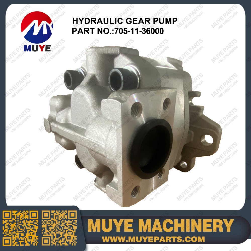 Hydraulic Gear Pump 705-11-36000 | Interchangeable OEM Hydraulic Gear Pump For Komatsu Construction Machinery MUYE Aftermarket Parts - 图片 2